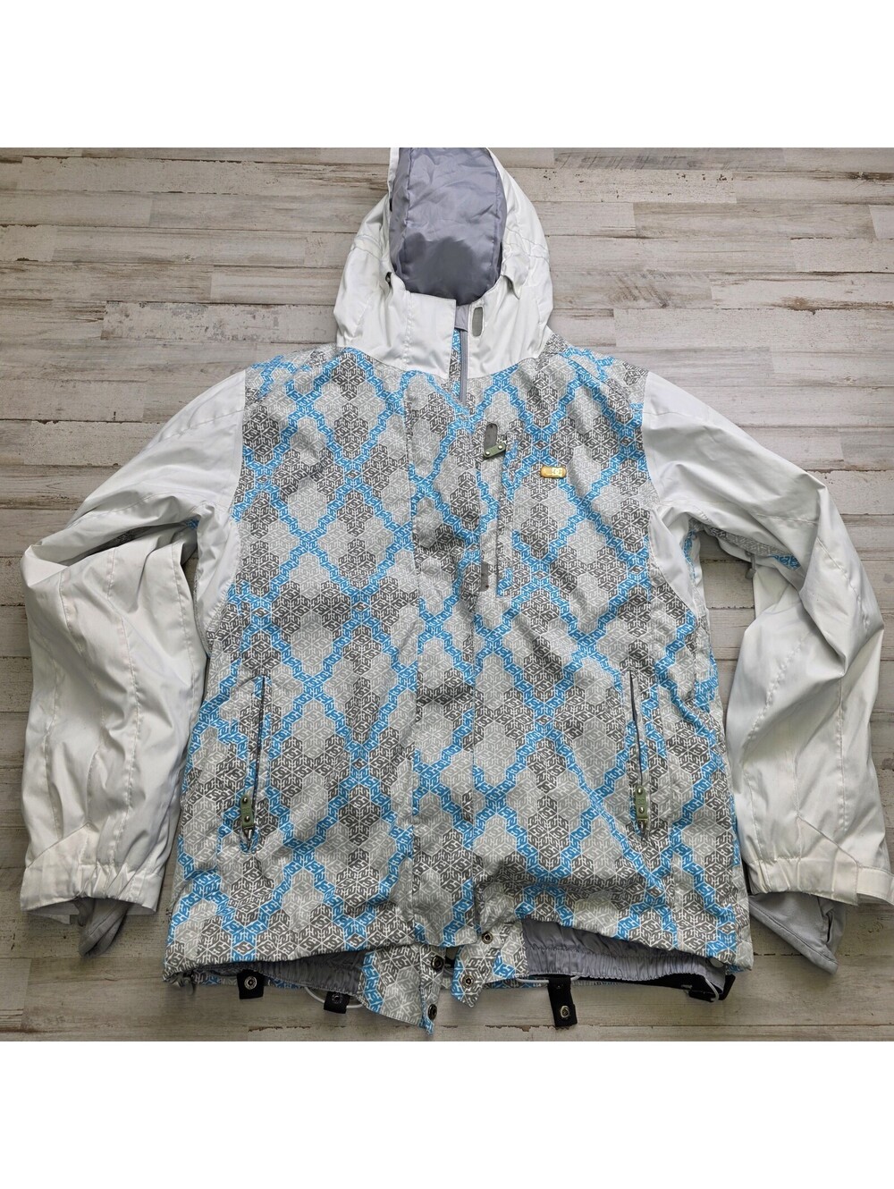 DC Shoes Exotek 5K Snowboard Ski Jacket Coat Winter All Over Print M/L